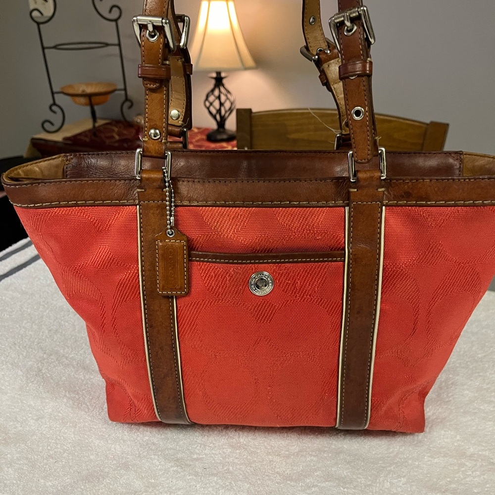 Coach Y2K Vintage Fabric Signature Gallery Tote